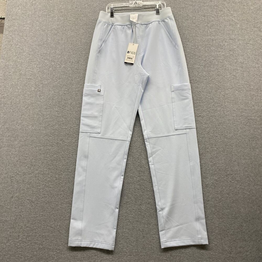 FIGS Axim Jogger Scrub Pants Mens Light Blue XS Drawstring Pocket PO 5710 NWT